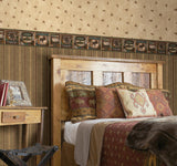 Brewster Home Fashions Chesapeake Echo Lake Lodge TLL49463 Sand Wallpaper