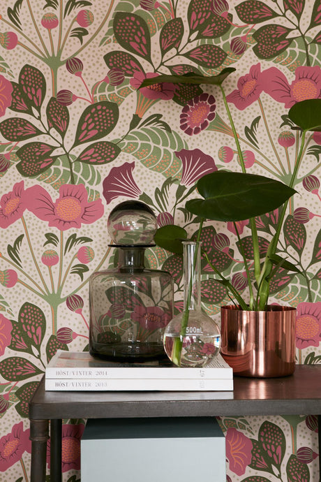 Brewster Home Fashions Wall Vision Wonderland WV1474 Pink Wallpaper