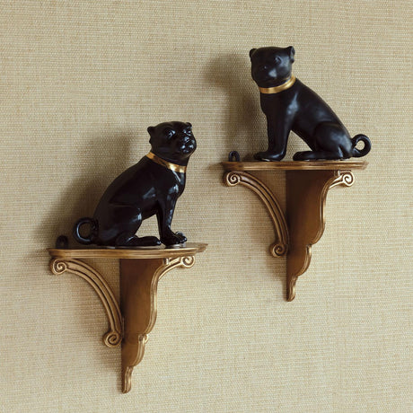 Madcap Cottage Décor Cecil Black Pug Pair