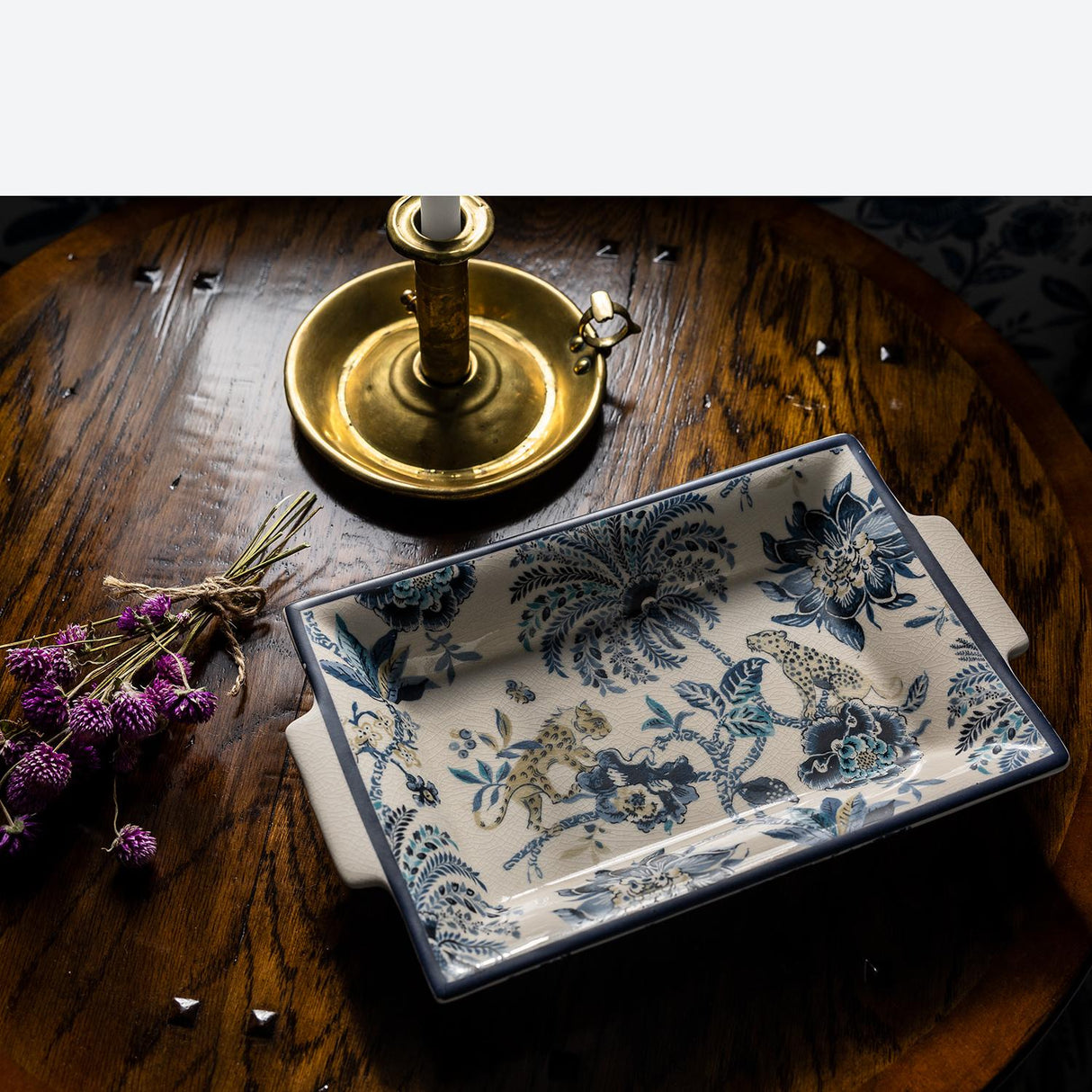 Williamsburg Braganza Blue Tray