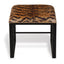Scalamandre Maison Medallion Black Le Tigre Natural Single Bench