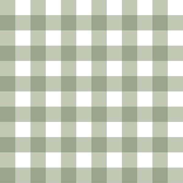 Galerie 12375 Check Plaid Green Wallpaper