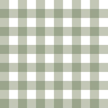 Galerie 12375 Check Plaid Green Wallpaper