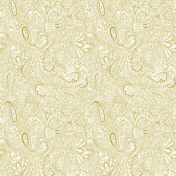 Galerie 11301 Paisley Trellis Gold Wallpaper
