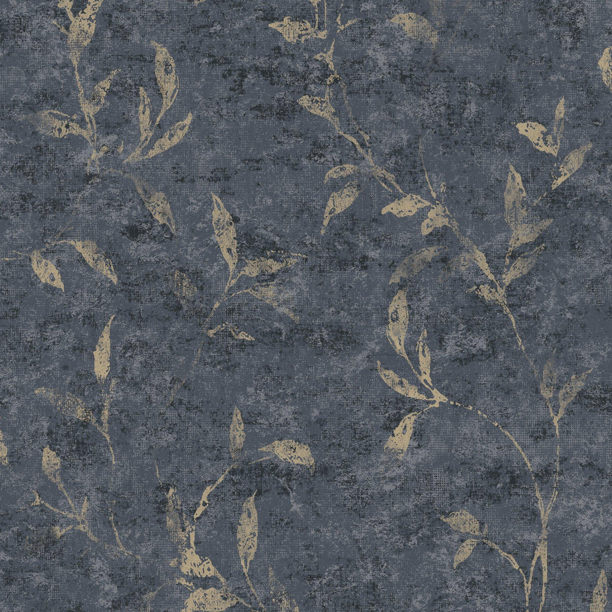 Galerie 11505 Elegance Leaf Impression Blue Wallpaper 11505 Blue Wallpaper