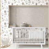 Galerie 14801 Little Explorers 2 Kids Silver Grey Wallpaper 14801 Silver Grey Wallpaper