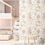 Galerie 14884 Little Explorers 2 Tile Brick Stone Pink Wallpaper 14884 Pink Wallpaper