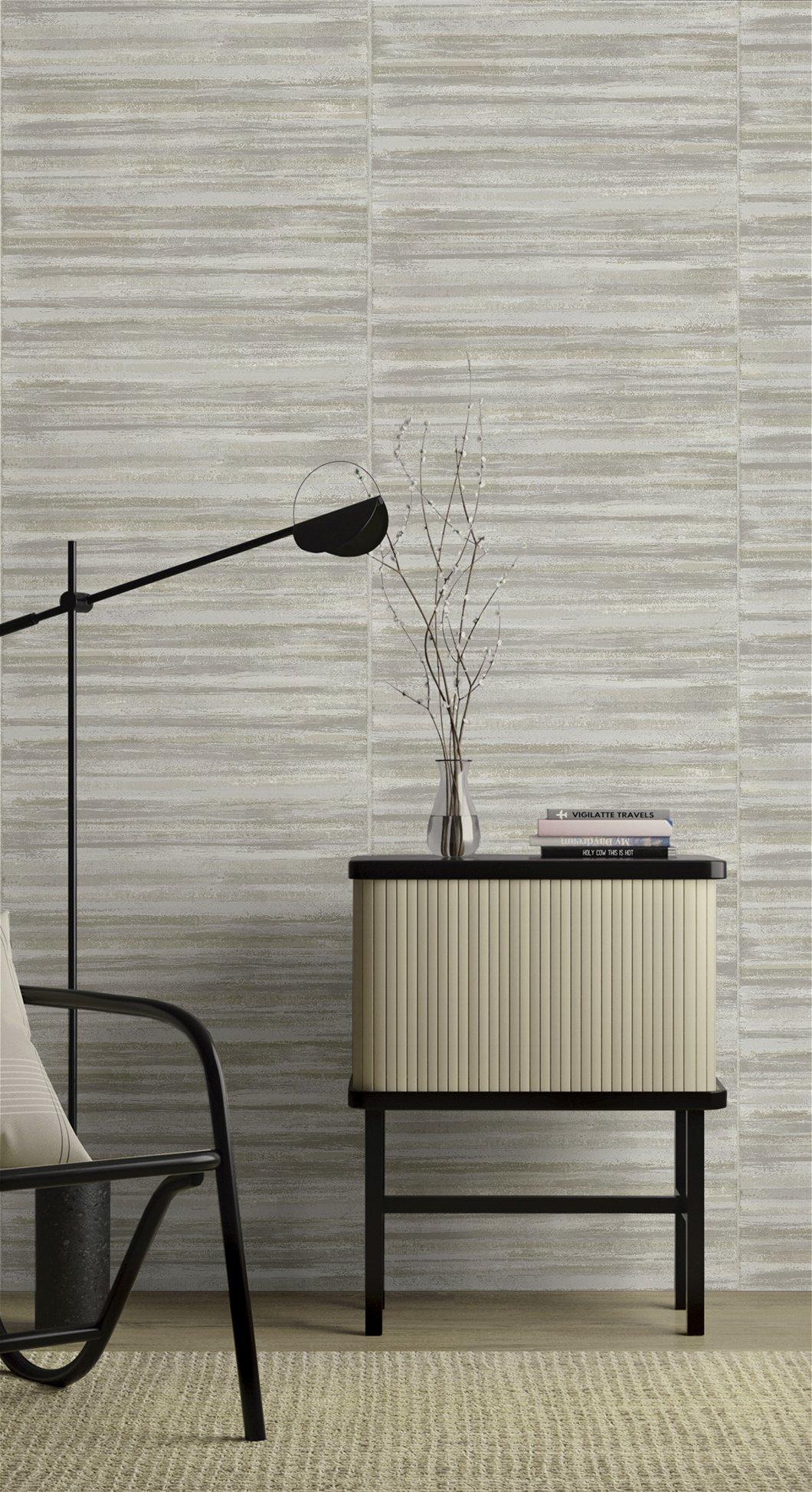 Galerie 24462 Italian Style Orizzontale Cool Silver Grey Wallpaper 24462 Silver Grey Wallpaper