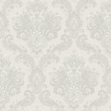 Galerie 28821 Italian Style Damasco Cairo Silver Grey Wallpaper 28821 Silver Grey Wallpaper