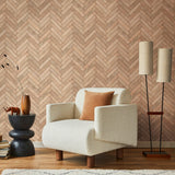 Galerie 45760 The Bricks And More Brick Herringbone Beige Wallpaper 45760 Beige Wallpaper