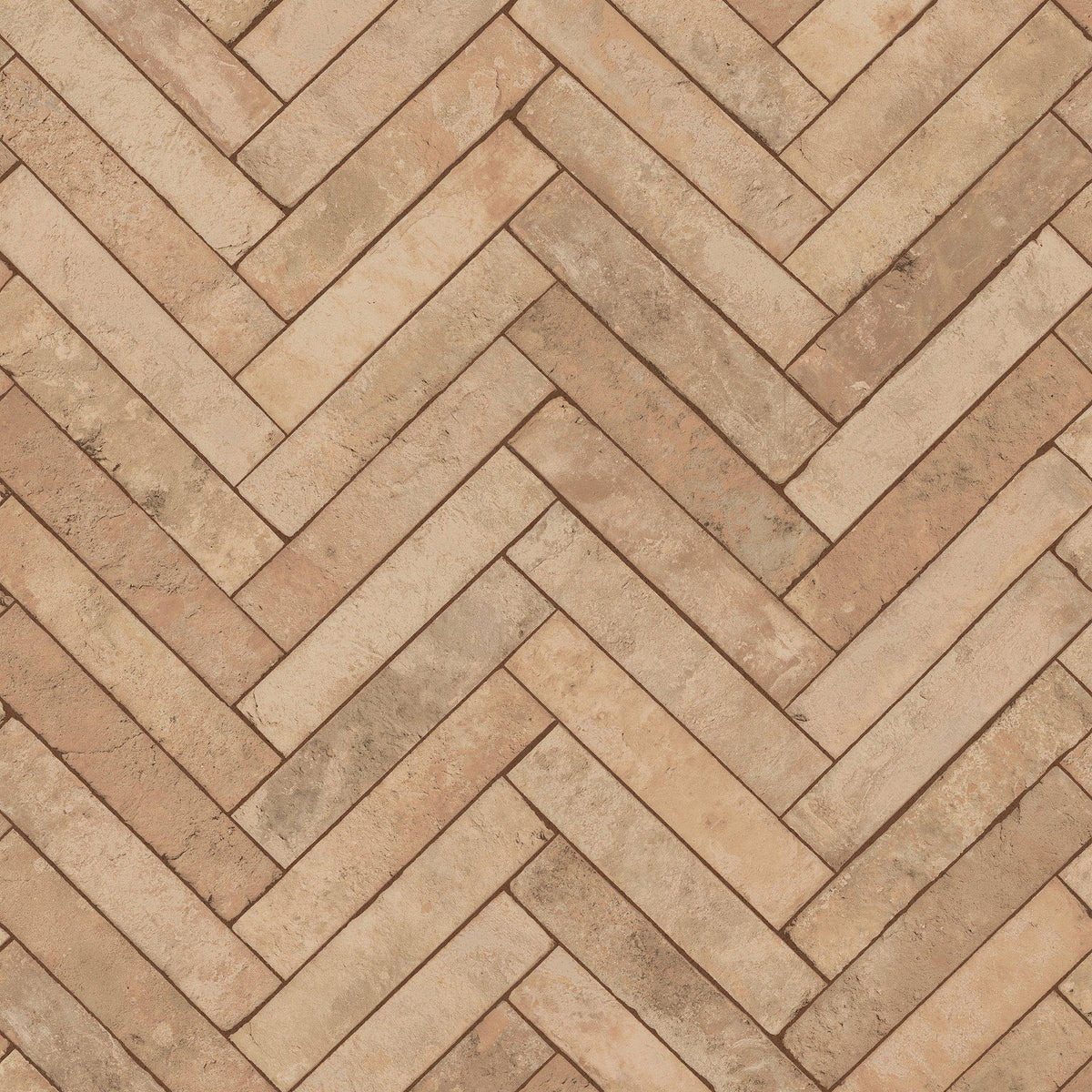 Galerie 45760 The Bricks And More Brick Herringbone Beige Wallpaper 45760 Beige Wallpaper