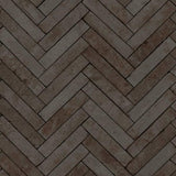 Galerie 45761 Brick Herringbone Silver Grey Wallpaper