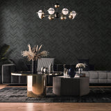 Galerie 45761 The Bricks And More Brick Herringbone Silver Grey Wallpaper 45761 Silver Grey Wallpaper
