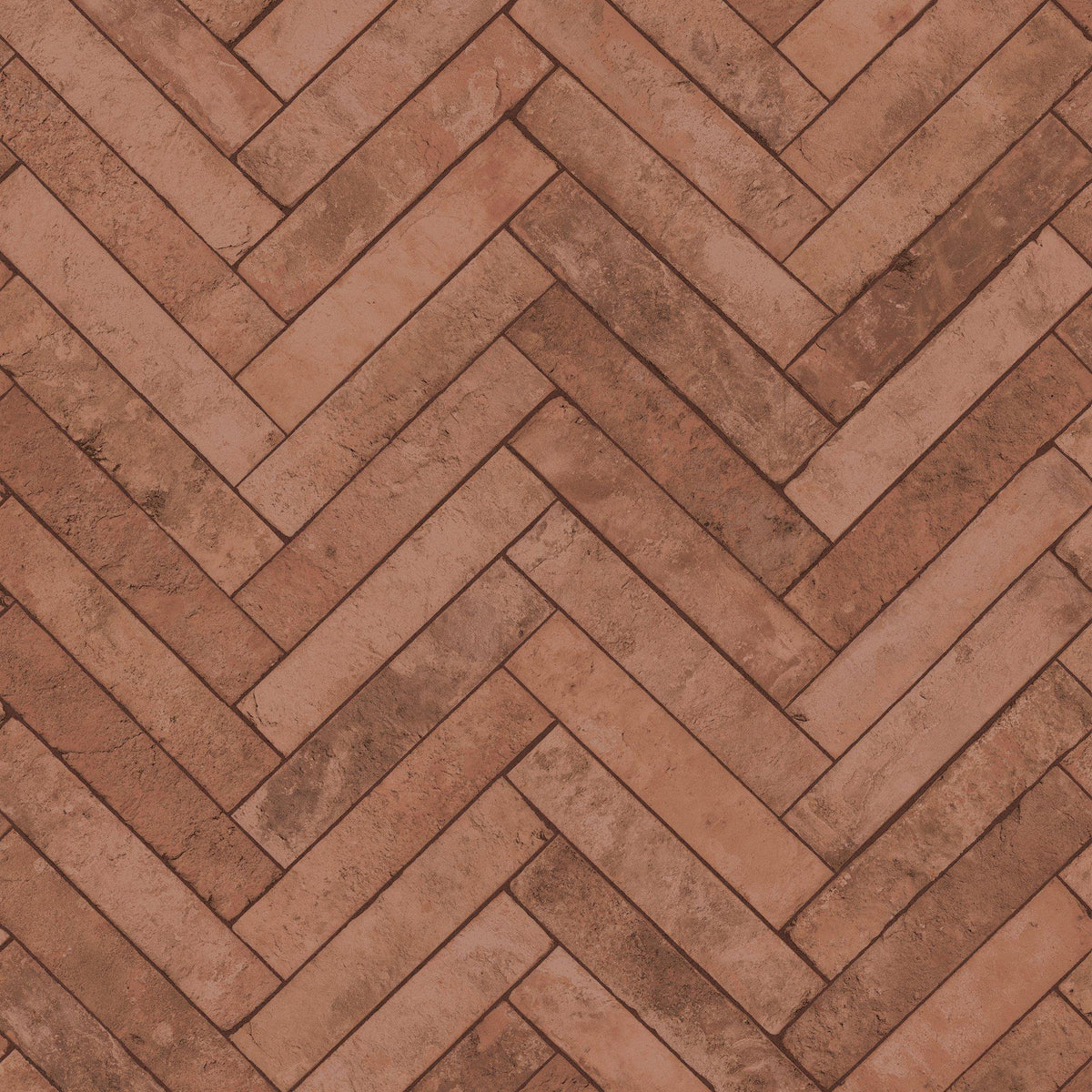 Galerie 45763 The Bricks And More Brick Herringbone Red Wallpaper 45763 Red Wallpaper