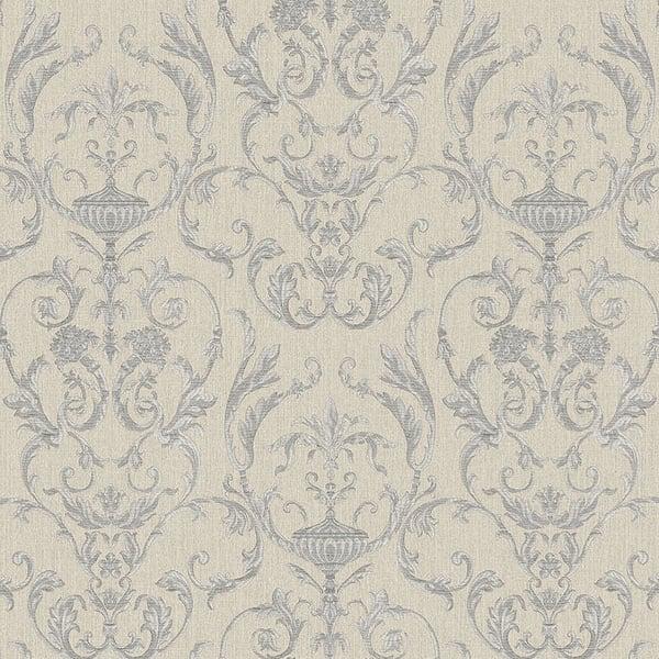 Galerie 95507 Toscano Damask Silver Grey Wallpaper