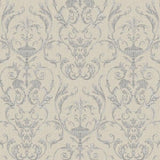 Galerie 95507 Toscano Damask Silver Grey Wallpaper