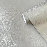 Galerie AM22002-2 Zen Lace Bronze Brown Wallpaper AM22002-2 Bronze Brown Wallpaper
