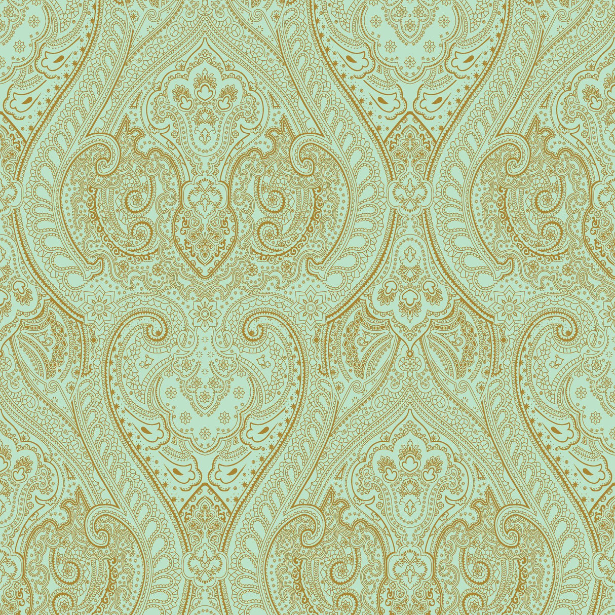 Galerie AM22002-4 Zen Lace Green Wallpaper AM22002-4 Green Wallpaper