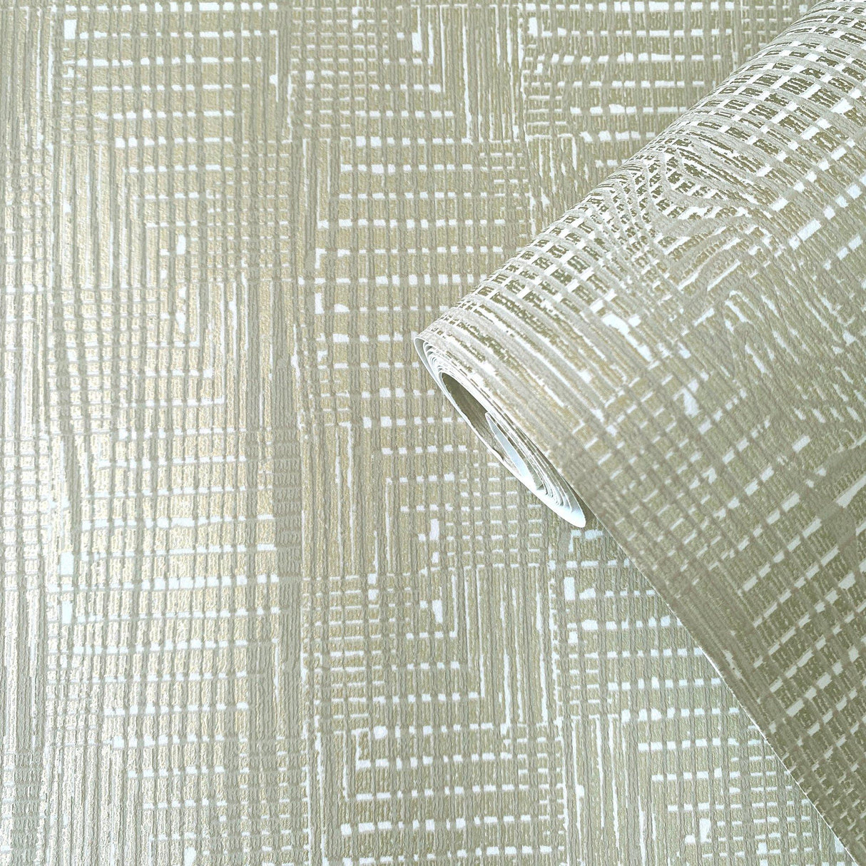 Galerie AM22003-4 Elegance Loose Weave Beige Wallpaper AM22003-4 Beige Wallpaper