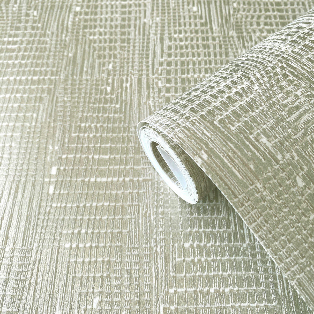 Galerie AM22003-3 Elegance Loose Weave Silver Grey Wallpaper AM22003-3 Silver Grey Wallpaper