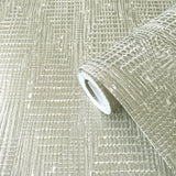 Galerie AM22003-3 Elegance Loose Weave Silver Grey Wallpaper AM22003-3 Silver Grey Wallpaper