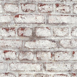 Galerie BB51100 Coastal Brick Effect Motif White Wallpaper