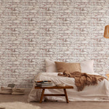 Galerie BB51100 The Bricks And More Coastal Brick Effect Motif White Wallpaper BB51100 White Wallpaper