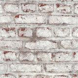 Galerie BB51100 The Bricks And More Coastal Brick Effect Motif White Wallpaper BB51100 White Wallpaper