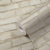 Galerie BB51102 The Bricks And More Coastal Brick Effect Motif Beige Wallpaper BB51102 Beige Wallpaper