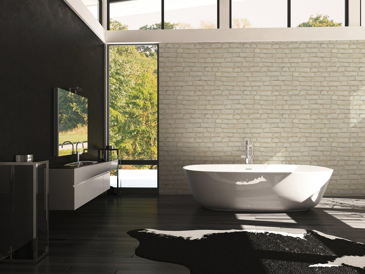 Galerie BB51102 The Bricks And More Coastal Brick Effect Motif Beige Wallpaper BB51102 Beige Wallpaper
