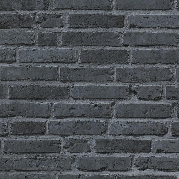 Galerie BB51103 Brickshire Residents Motif Silver Grey Wallpaper