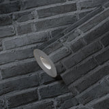 Galerie BB51103 The Bricks And More Brickshire Residents Motif Silver Grey Wallpaper BB51103 Silver Grey Wallpaper