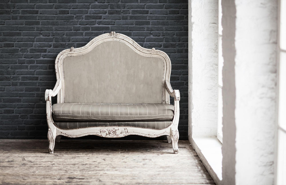 Galerie BB51103 The Bricks And More Brickshire Residents Motif Silver Grey Wallpaper BB51103 Silver Grey Wallpaper