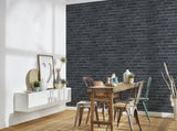 Galerie BB51103 The Bricks And More Brickshire Residents Motif Silver Grey Wallpaper BB51103 Silver Grey Wallpaper
