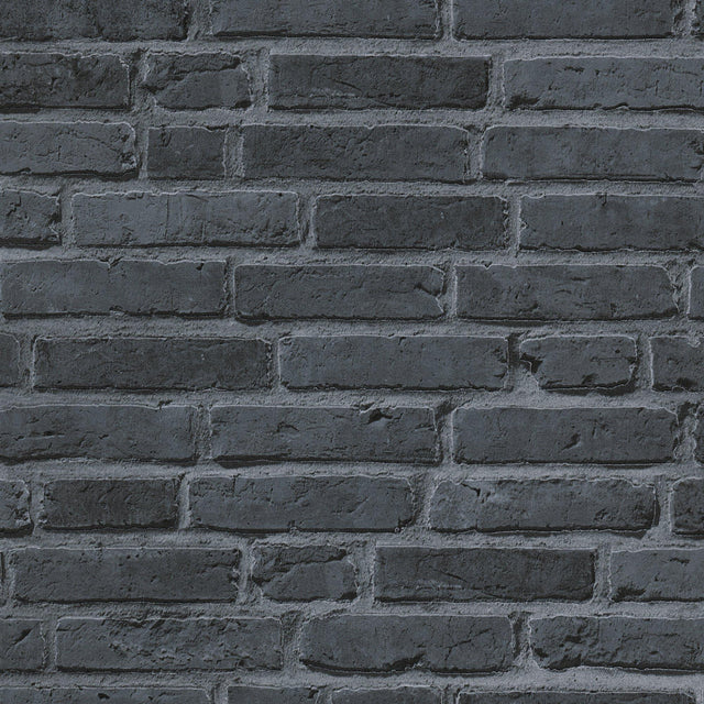 Galerie BB51103 The Bricks And More Brickshire Residents Motif Silver Grey Wallpaper BB51103 Silver Grey Wallpaper