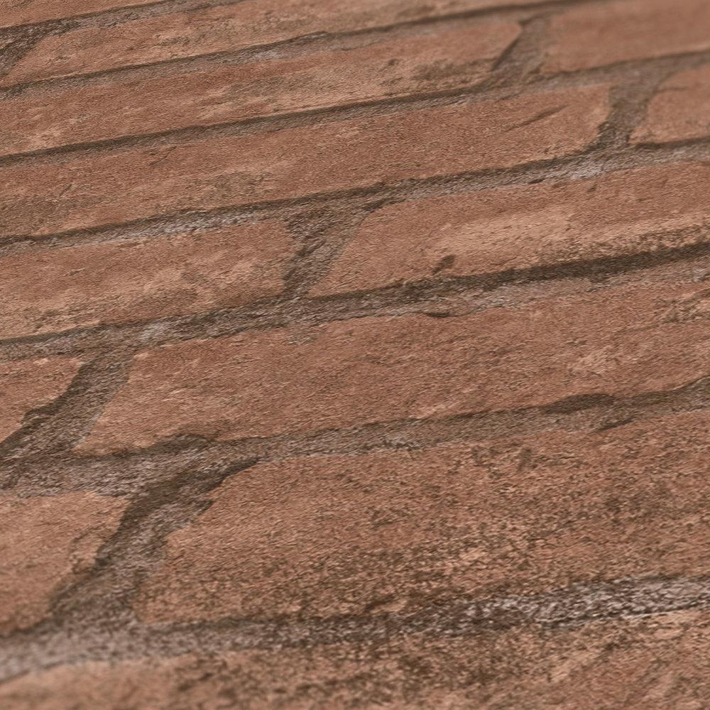 Galerie BB51107 The Bricks And More Industrial Chic Motif Red Wallpaper BB51107 Red Wallpaper