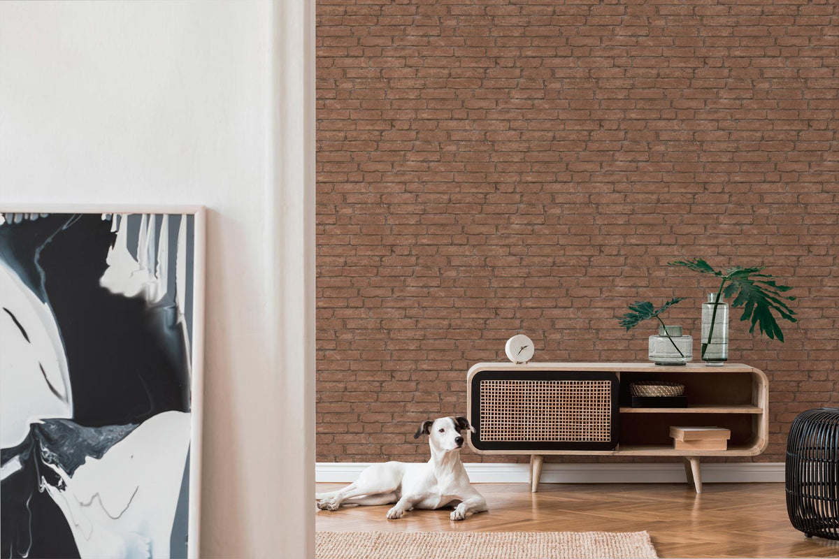 Galerie BB51107 The Bricks And More Industrial Chic Motif Red Wallpaper BB51107 Red Wallpaper