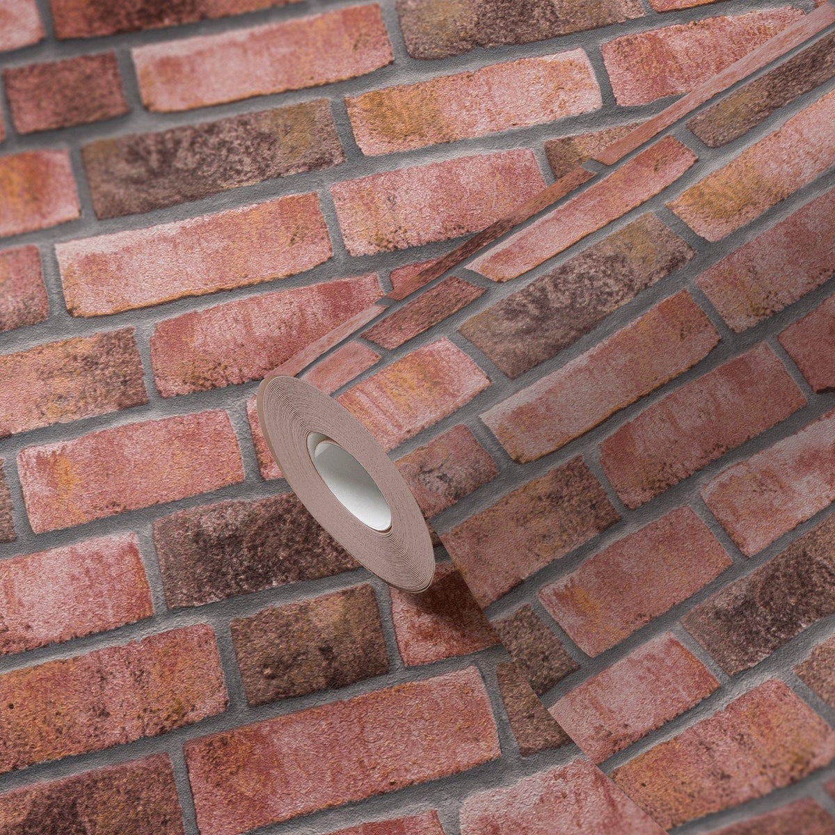 Galerie BB51108 The Bricks And More Weathered Walls Motif Red Wallpaper BB51108 Red Wallpaper