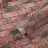 Galerie BB51108 The Bricks And More Weathered Walls Motif Red Wallpaper BB51108 Red Wallpaper