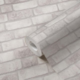 Galerie BB51110 The Bricks And More Weathered Walls Motif White Wallpaper BB51110 White Wallpaper