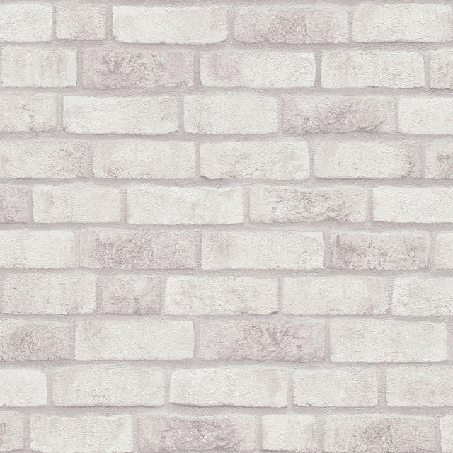Galerie BB51110 The Bricks And More Weathered Walls Motif White Wallpaper BB51110 White Wallpaper