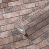 Galerie BB51109 The Bricks And More Weathered Walls Motif Pink Wallpaper BB51109 Pink Wallpaper