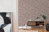 Galerie BB51109 The Bricks And More Weathered Walls Motif Pink Wallpaper BB51109 Pink Wallpaper