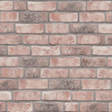 Galerie BB51109 The Bricks And More Weathered Walls Motif Pink Wallpaper BB51109 Pink Wallpaper