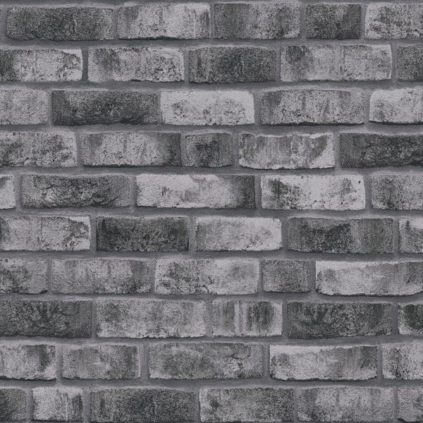 Galerie BB51111 Weathered Walls Motif Silver Grey Wallpaper