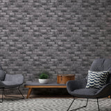 Galerie BB51111 The Bricks And More Weathered Walls Motif Silver Grey Wallpaper BB51111 Silver Grey Wallpaper