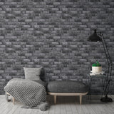 Galerie BB51111 The Bricks And More Weathered Walls Motif Silver Grey Wallpaper BB51111 Silver Grey Wallpaper