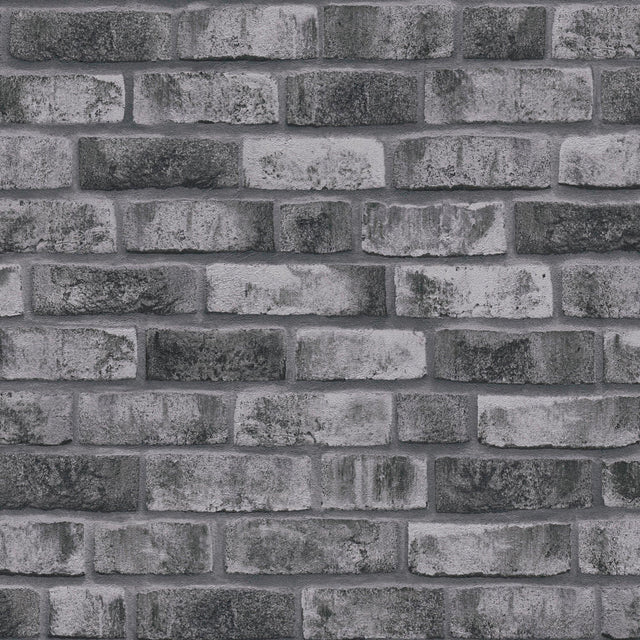 Galerie BB51111 The Bricks And More Weathered Walls Motif Silver Grey Wallpaper BB51111 Silver Grey Wallpaper
