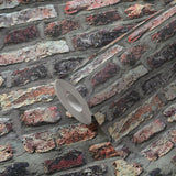 Galerie BB51113 The Bricks And More Brickshire Residents Motif Multi-coloured Wallpaper BB51113 Multi-coloured Wallpaper