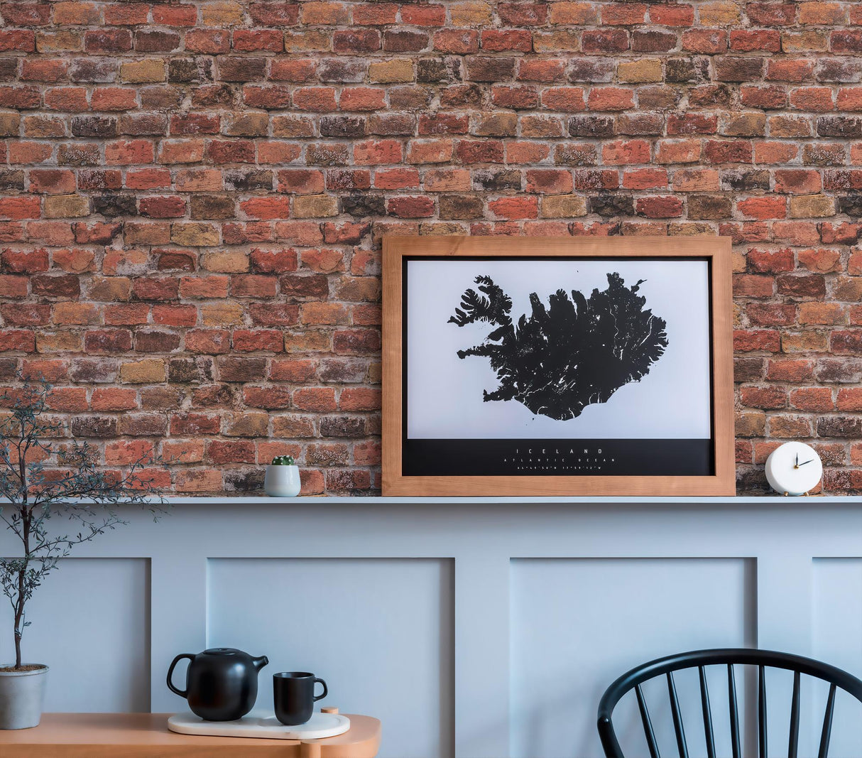 Galerie BB51115 The Bricks And More Brickshire Residents Motif Red Wallpaper BB51115 Red Wallpaper